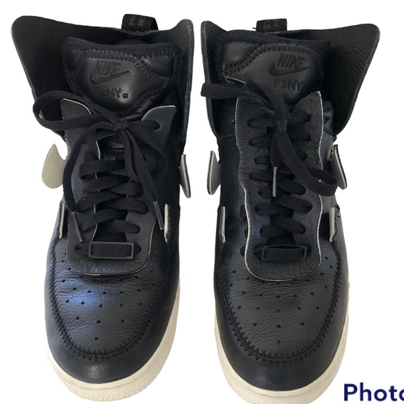 Psny x Nike Air Force 1 “Black/Black Sail” EUC Sz 8 - Picture 6 of 14